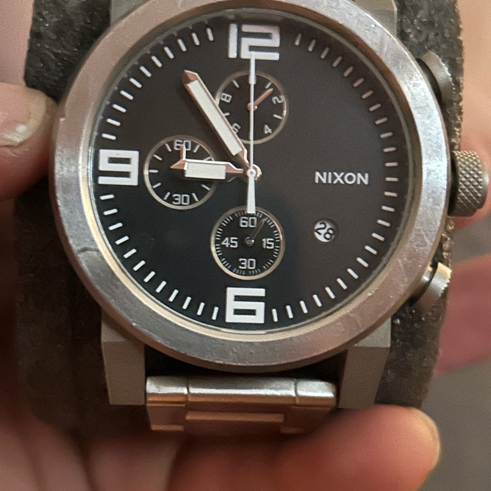 Nixon Black and Silver Watch